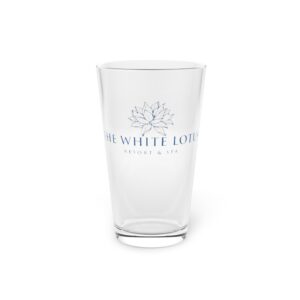 The White Lotus Pint Glass, 16oz