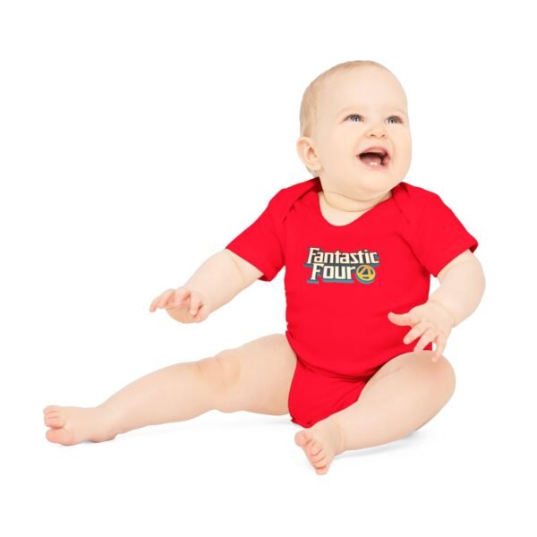 Fantastic Four Baby Organic Short Sleeve Bodysuit - Image 51