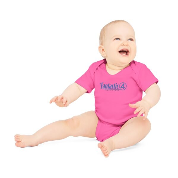 The Fantastic Four: First Steps Baby Organic Short Sleeve Bodysuit - Image 33