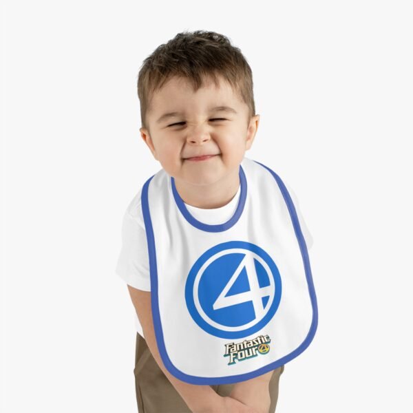 Fantastic Four Baby Contrast Trim Jersey Bib - Image 15