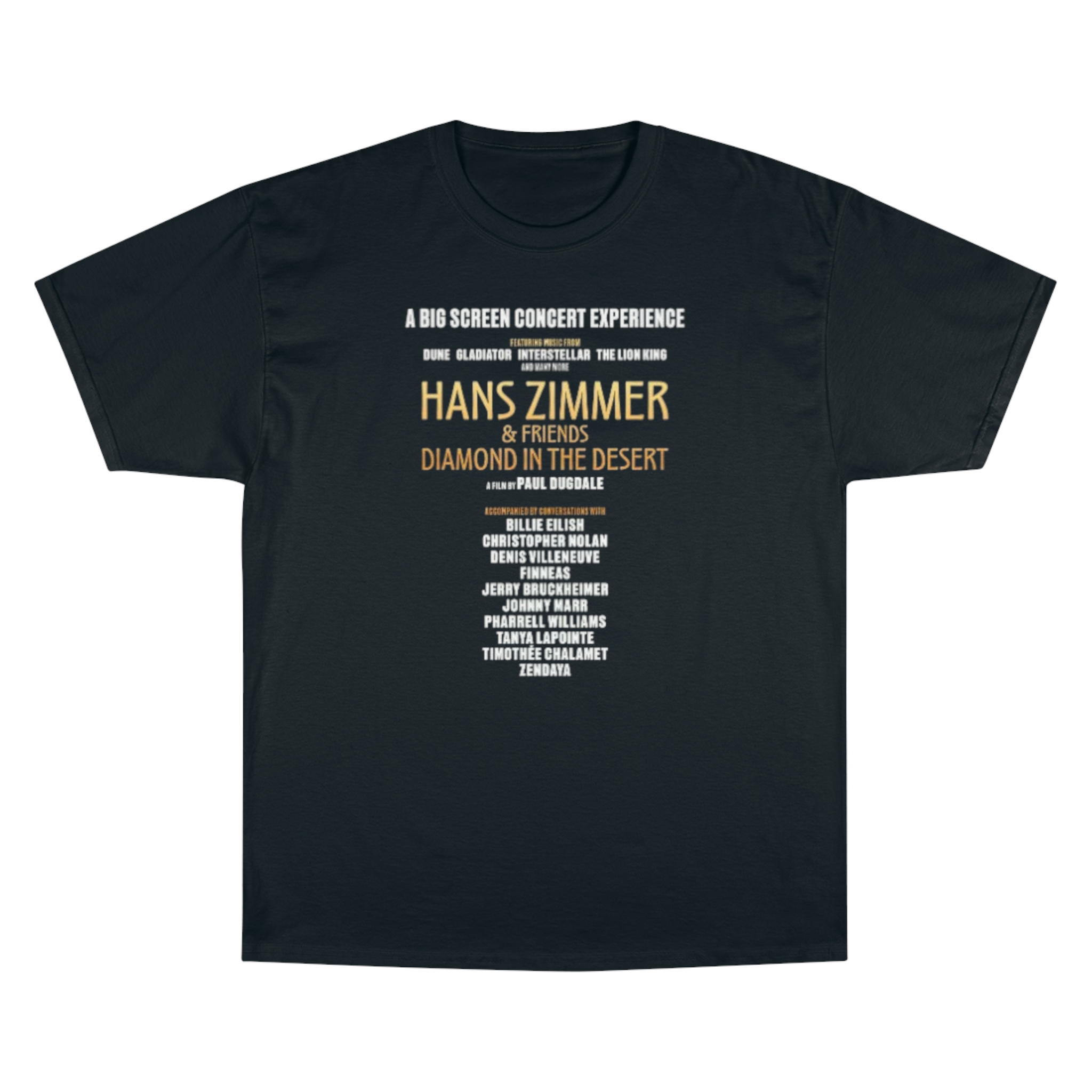 Hans Zimmer & Friends: Diamond in the Desert Champion T-Shirt - Image 13