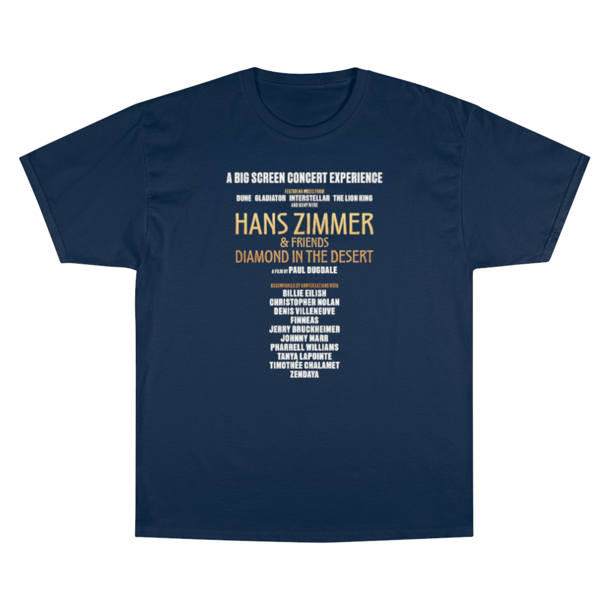 Hans Zimmer & Friends: Diamond in the Desert Champion T-Shirt - Image 9