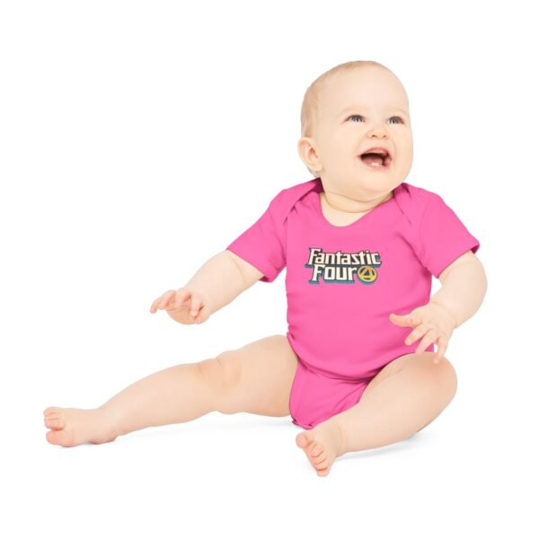 Fantastic Four Baby Organic Short Sleeve Bodysuit - Image 45