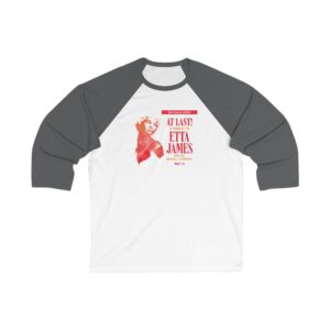 Etta James Unisex 34 Sleeve Baseball Tee
