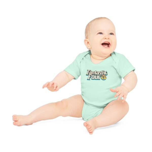 Fantastic Four Baby Organic Short Sleeve Bodysuit - Image 24