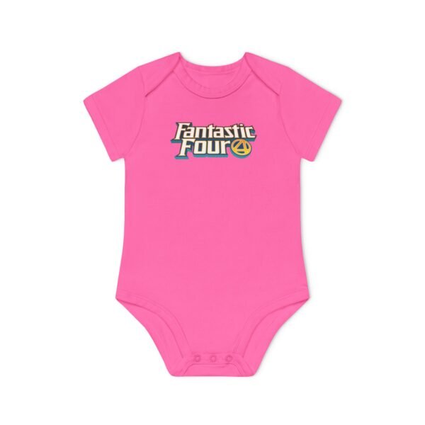 Fantastic Four Baby Organic Short Sleeve Bodysuit - Image 43