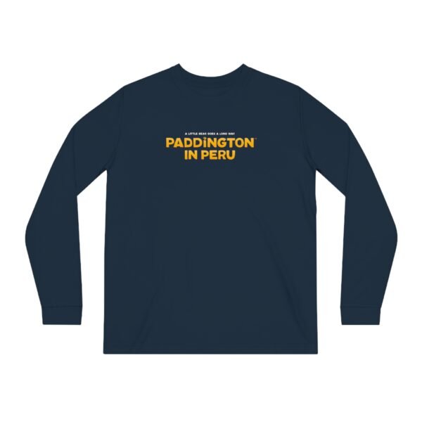 Paddington in Peru Unisex Shifts Dry Organic Long Sleeve Tee