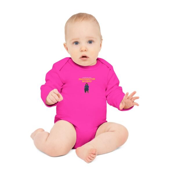 Paddington in Peru Baby Long-Sleeve Organic Bodysuit - Image 6