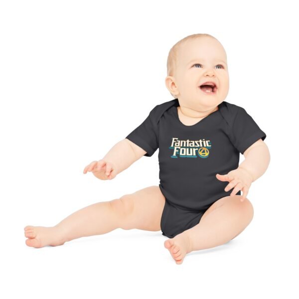 Fantastic Four Baby Organic Short Sleeve Bodysuit - Image 42