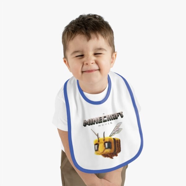 A Minecraft Movie Baby Contrast Trim Jersey Bib - Image 15