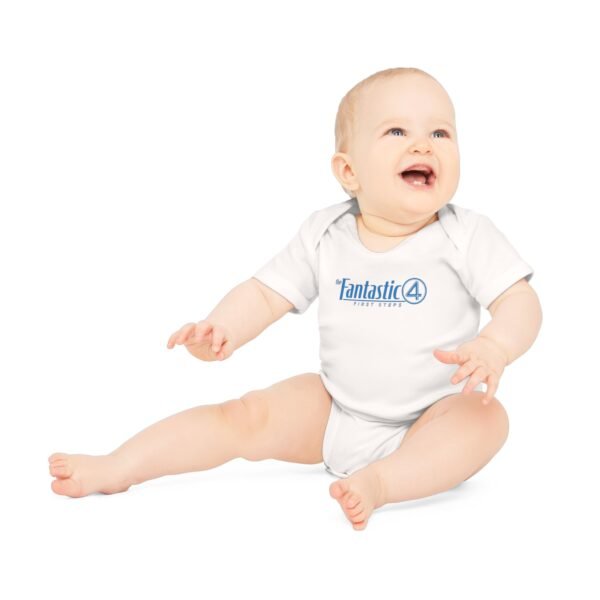 The Fantastic Four: First Steps Baby Organic Short Sleeve Bodysuit - Image 12