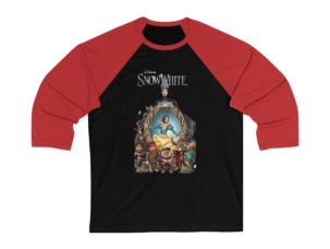 Disney's Snow White Unisex 3/4 Sleeve Baseball Tee