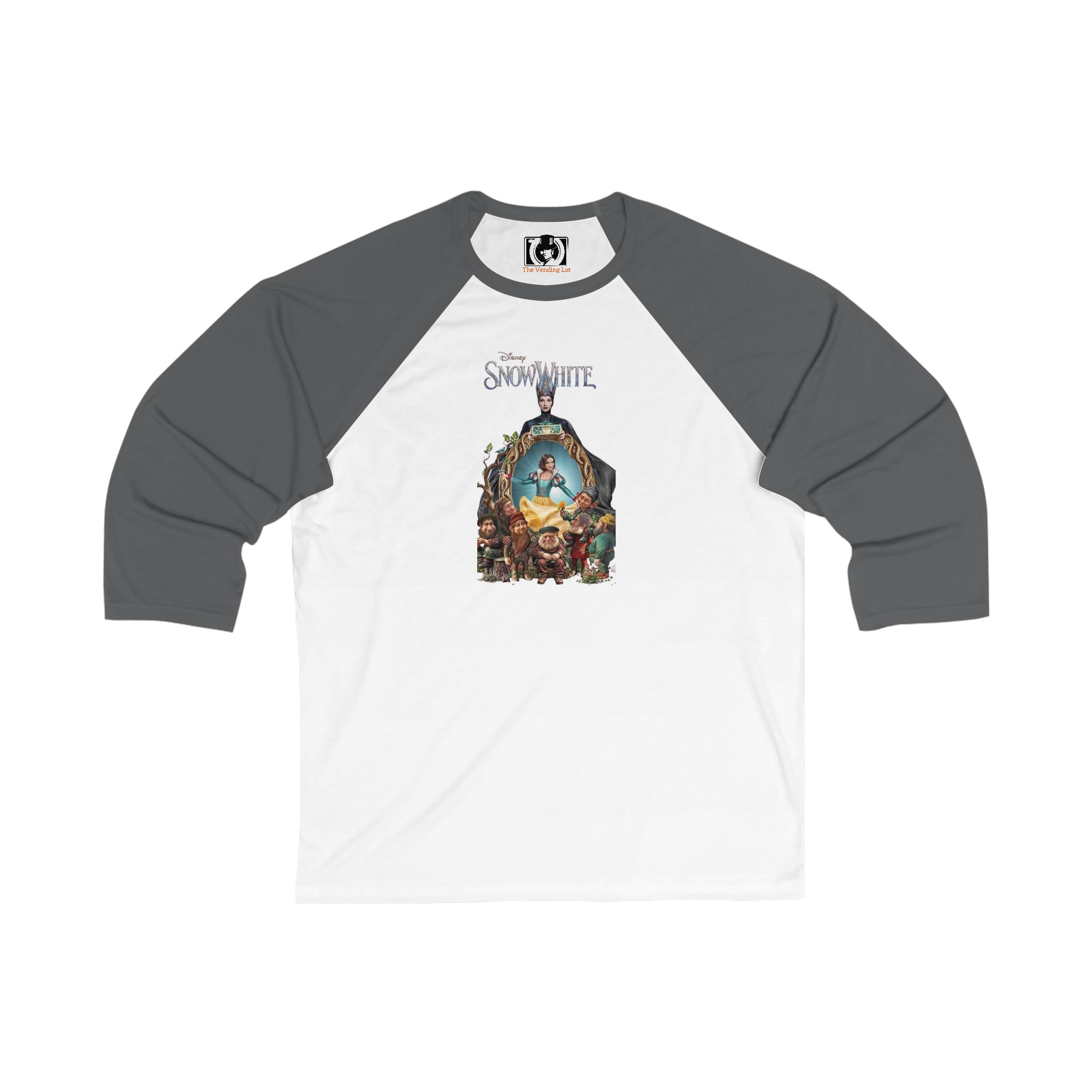 Disney's Snow White Unisex 3/4 Sleeve Baseball Tee - Image 3