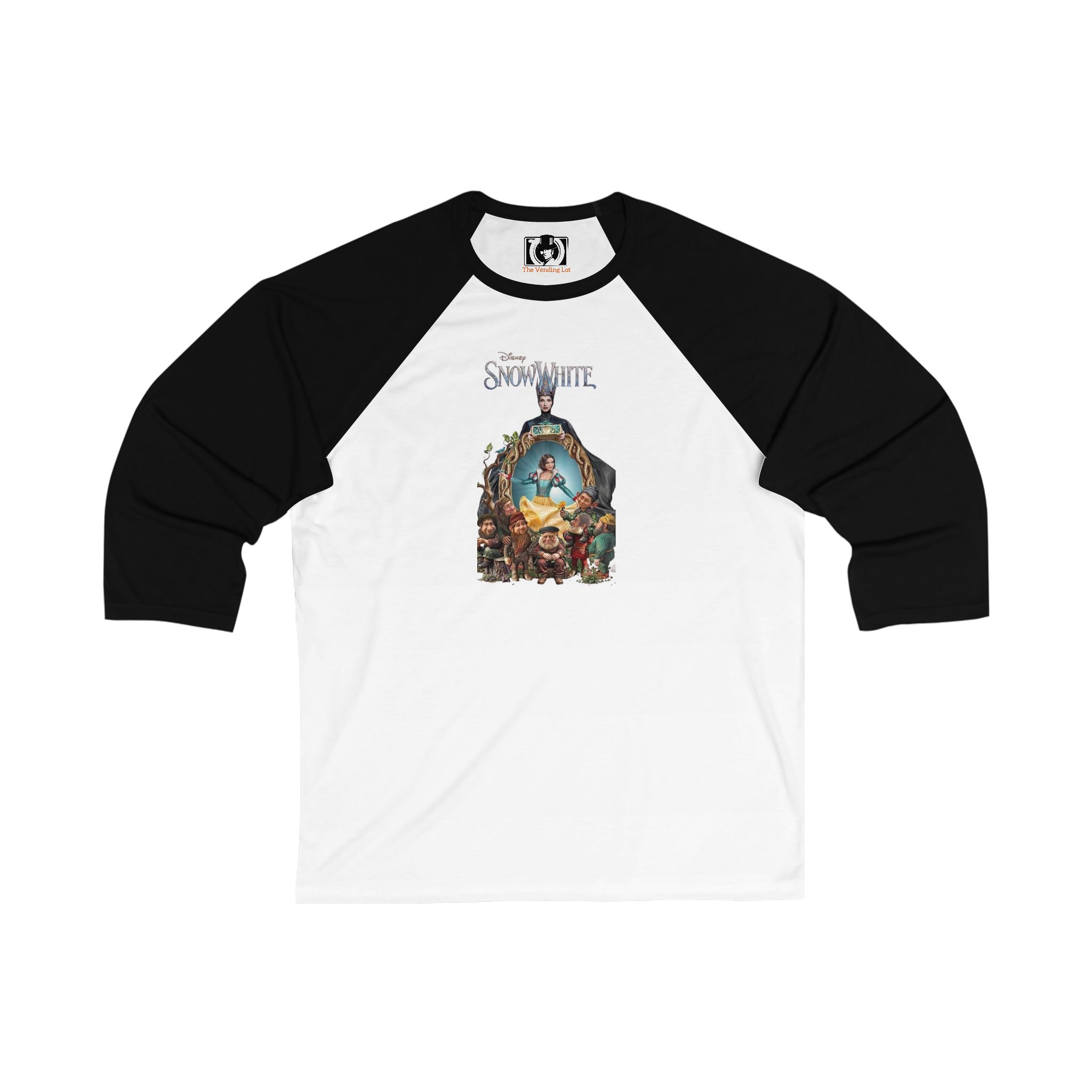 Disney's Snow White Unisex 3/4 Sleeve Baseball Tee - Image 9