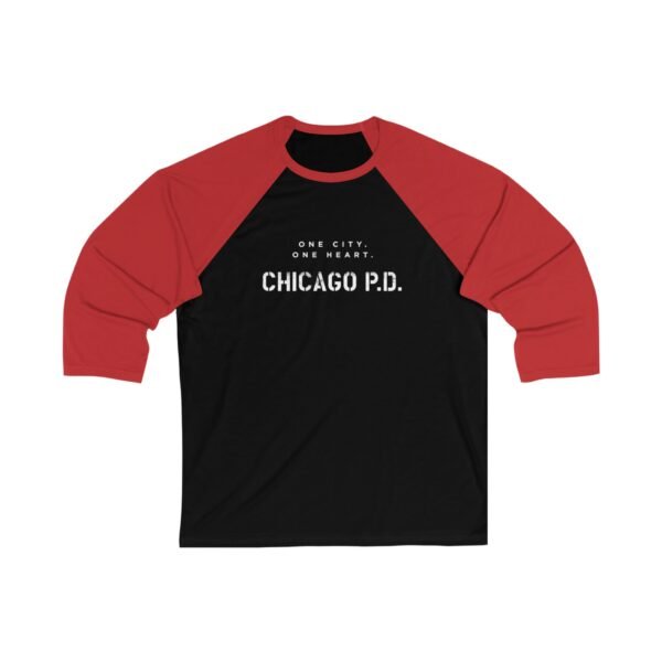 Chicago P.D. Unisex 3/4 Sleeve Baseball Tee - Image 3