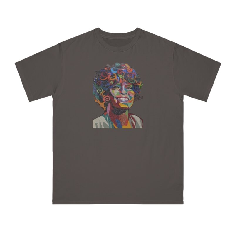 Whitney Houston Mural / Newark, NJ Organic Unisex Classic T-Shirt - Image 9