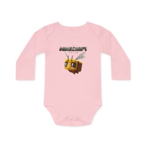 A Minecraft Movie Baby Long-Sleeve Organic Bodysuit