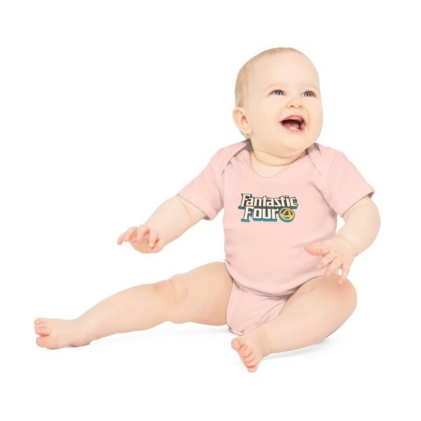 Fantastic Four Baby Organic Short Sleeve Bodysuit - Image 9