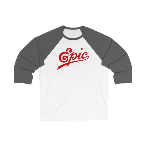 Epic Records Unisex 34 Sleeve Baseball Tee