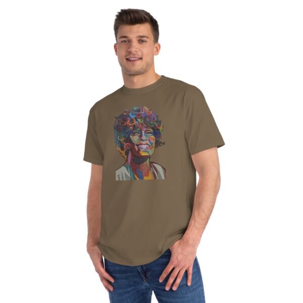 Whitney Houston Mural / Newark, NJ Organic Unisex Classic T-Shirt - Image 3