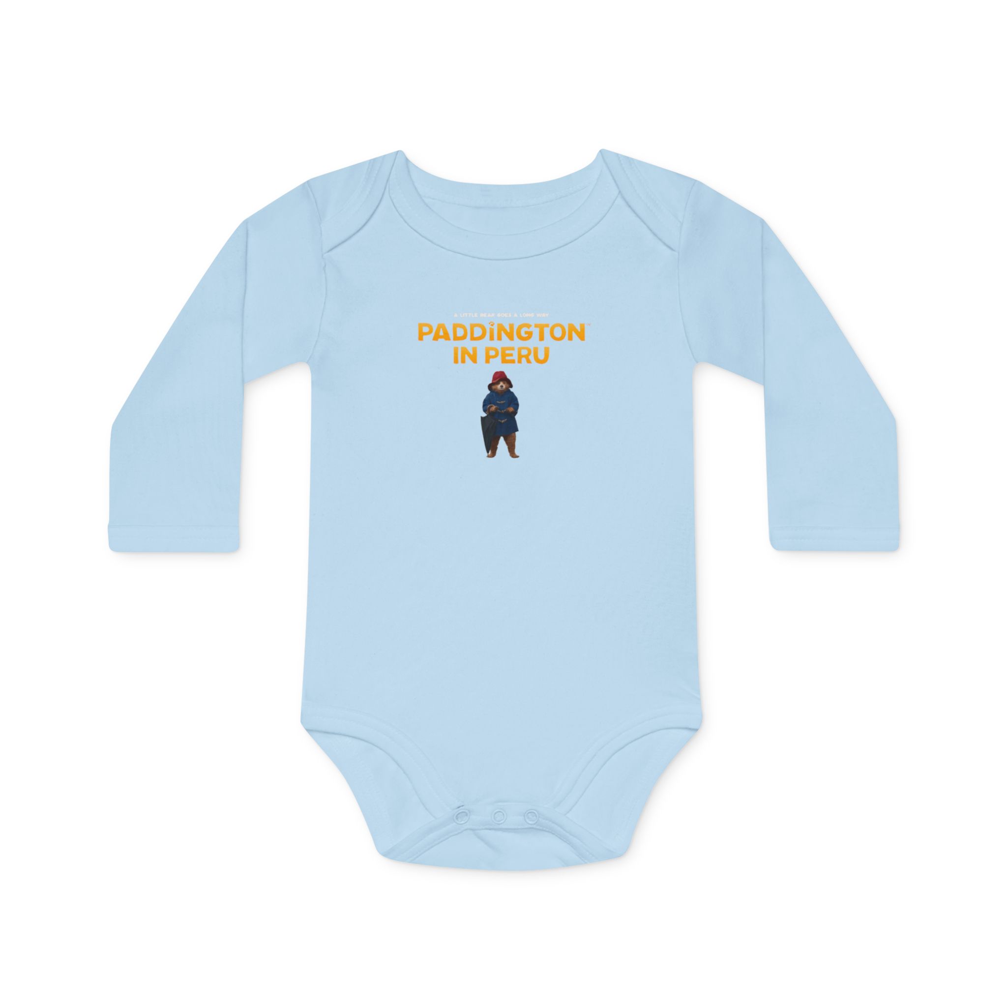 Paddington in Peru Baby Long-Sleeve Organic Bodysuit - Image 7