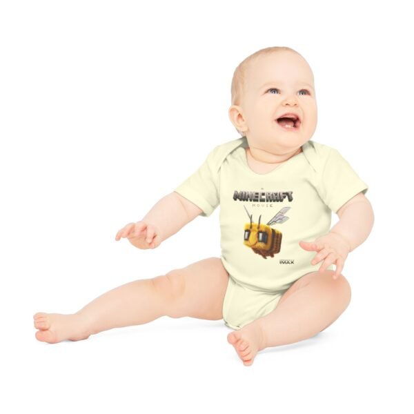 A Minecraft Movie Baby Organic Short Sleeve Bodysuit - Image 3