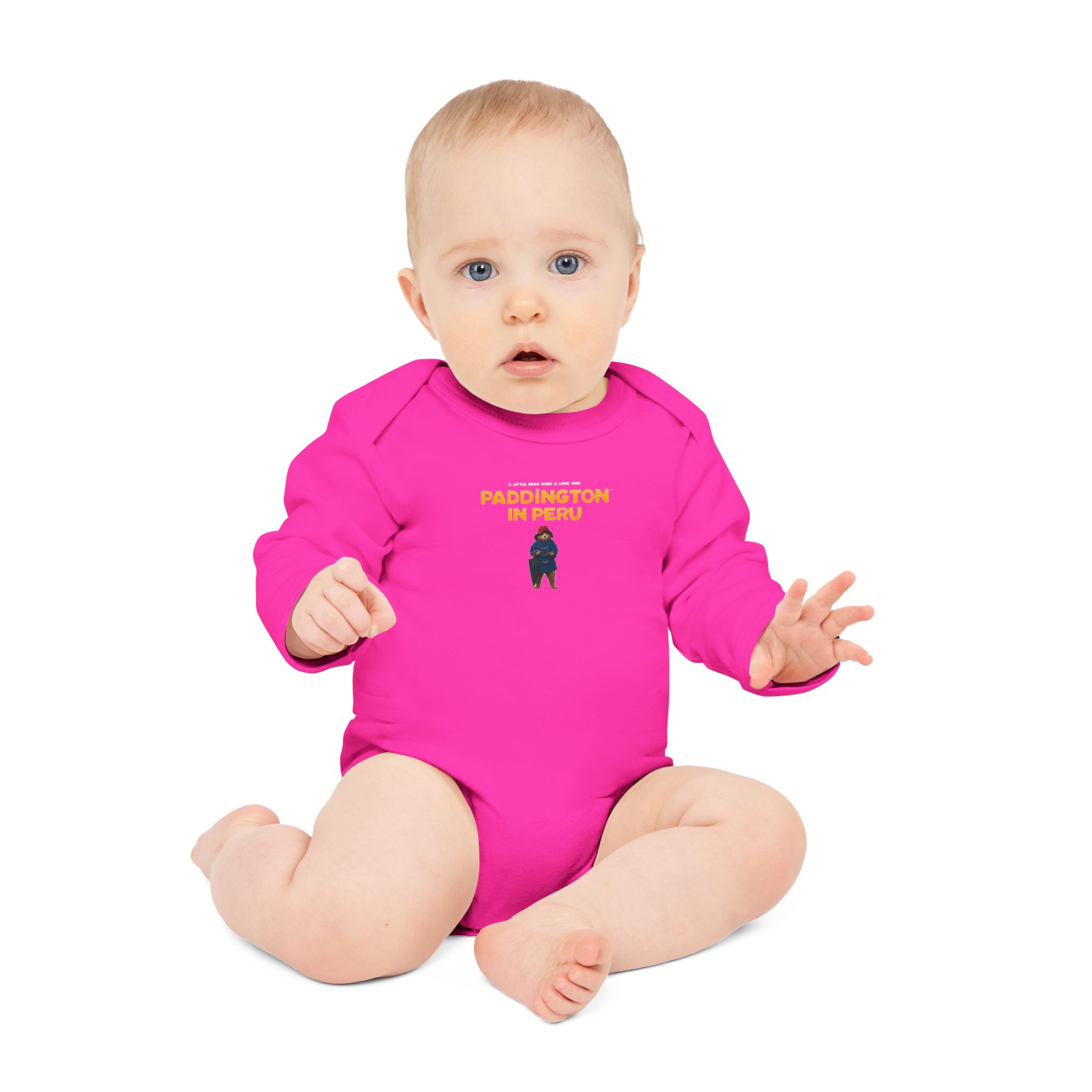 Paddington in Peru Baby Long-Sleeve Organic Bodysuit - Image 12