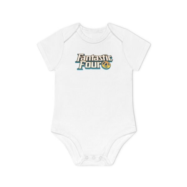 Fantastic Four Baby Organic Short Sleeve Bodysuit - Image 4