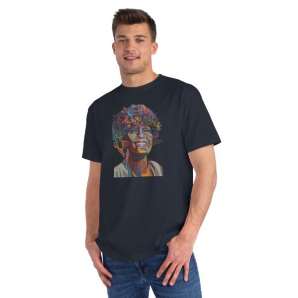 Whitney Houston Mural / Newark, NJ Organic Unisex Classic T-Shirt - Image 15