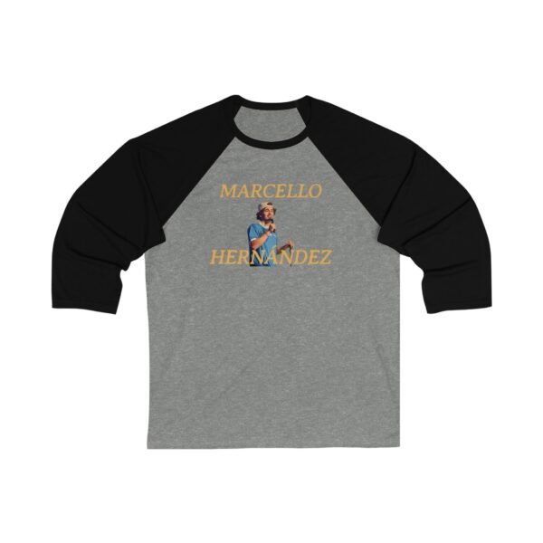 Marcello Hernandez Unisex 34 Sleeve Baseball Tee - Image 3