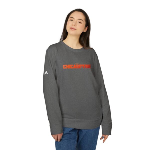 Chicago Fire Adidas Unisex Fleece Crewneck Sweatshirt - Image 3