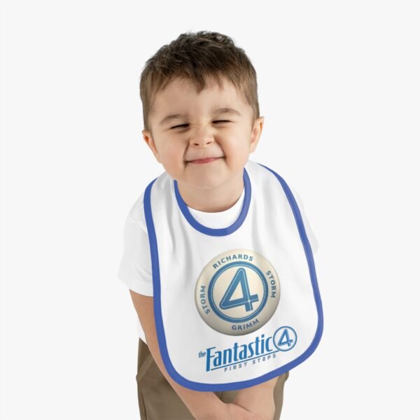 The Fantastic Four: First Steps Baby Contrast Trim Jersey Bib - Image 15