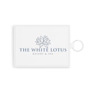 The White Lotus Saffiano Leather Card Holder