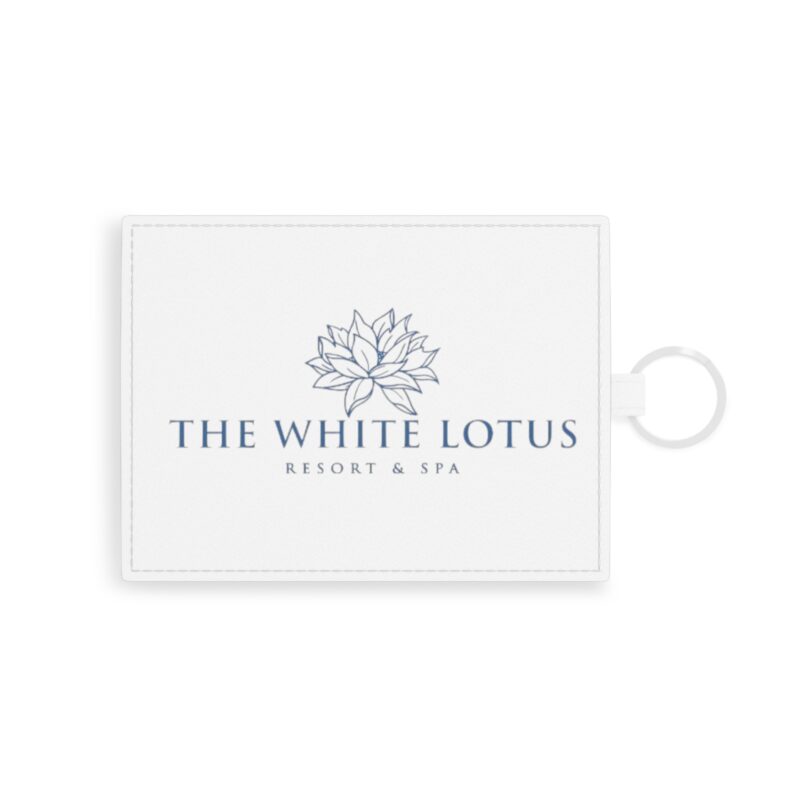 The White Lotus Saffiano Leather Card Holder