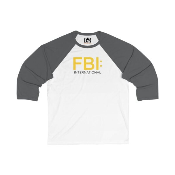 FBI International Unisex 3/4 Sleeve Baseball Tee