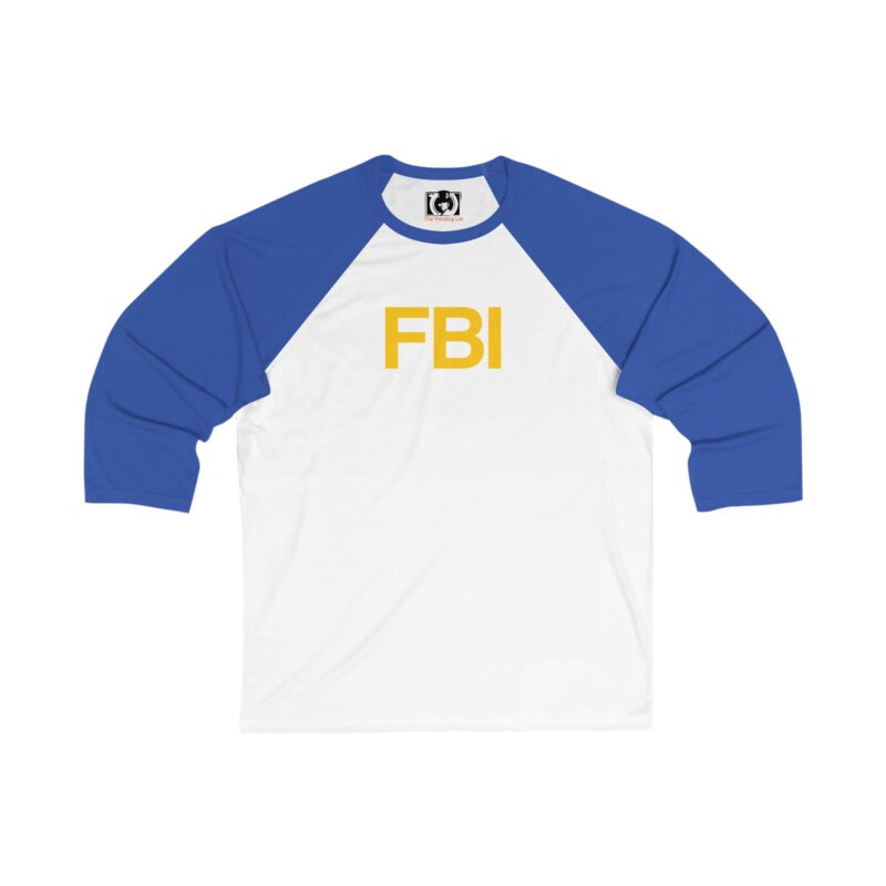 FBI Unisex 3/4 Sleeve Baseball Tee - Image 9