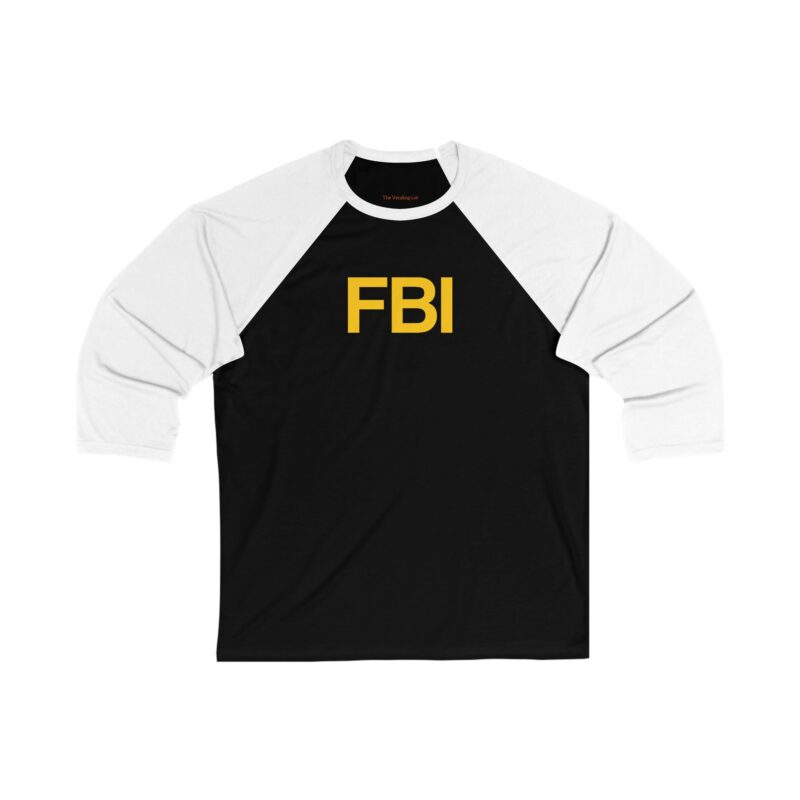 FBI Unisex 3/4 Sleeve Baseball Tee - Image 13