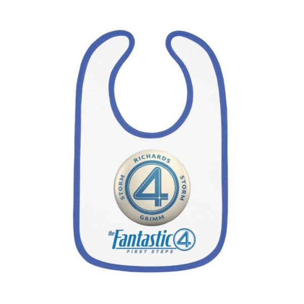 The Fantastic Four: First Steps Baby Contrast Trim Jersey Bib - Image 13