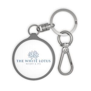 The White Lotus Keyring Tag