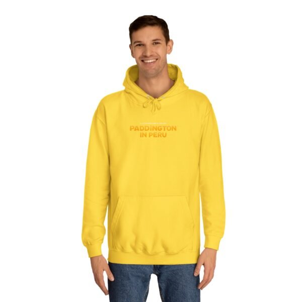 Paddington in Peru Unisex College Hoodie - Image 3