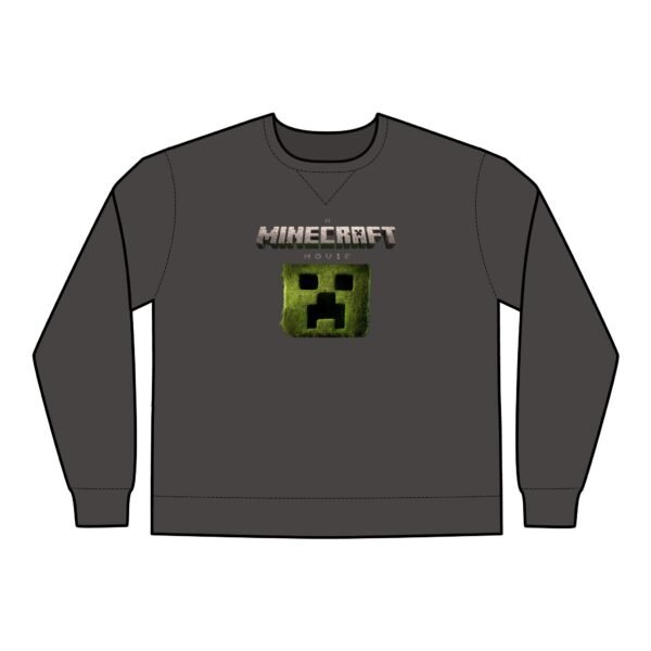 A Minecraft Movie Unisex ComfortWash® Garment Dyed Crewneck Sweatshirt - Image 3