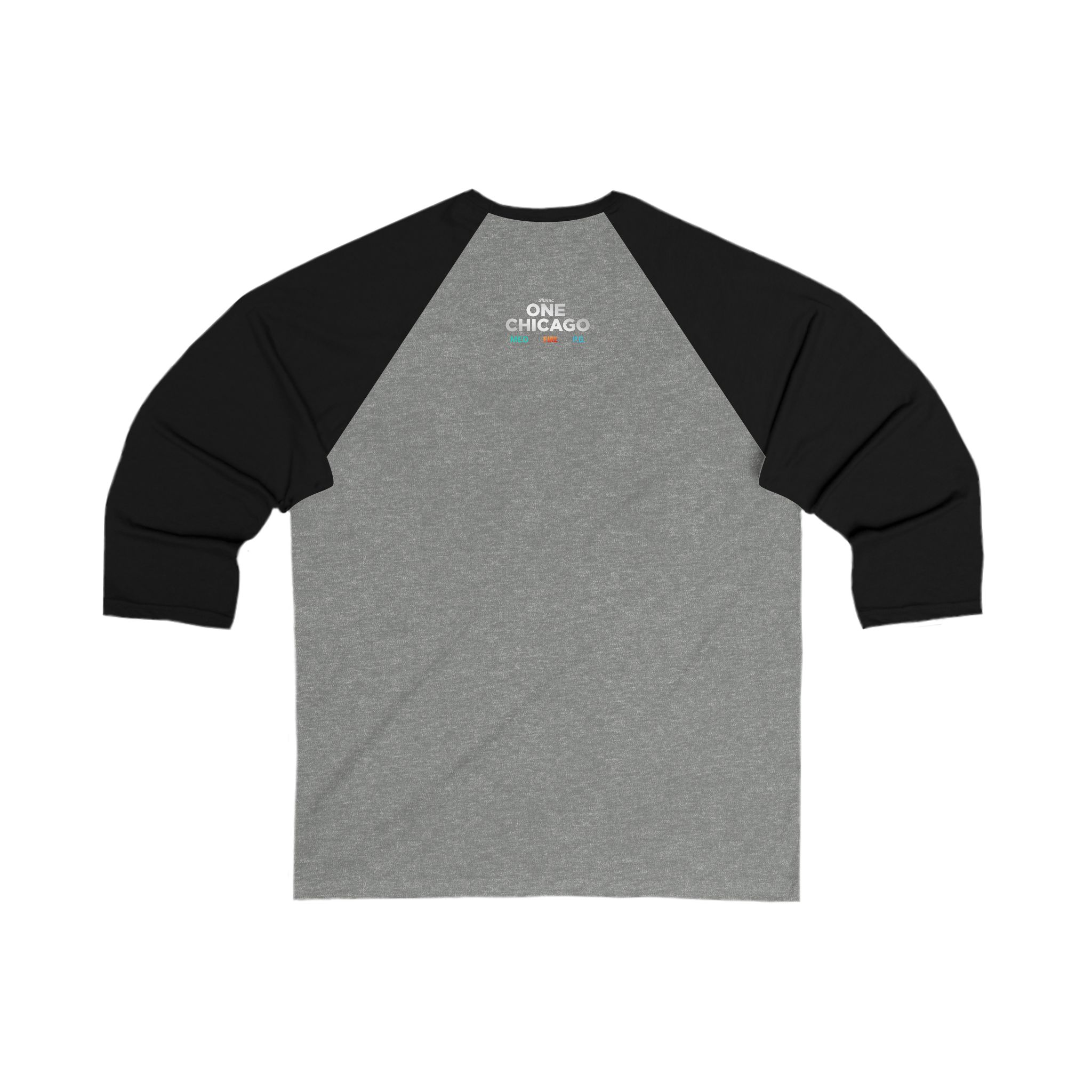 Chicago Fire Unisex 3/4 Sleeve Baseball Tee - Image 6