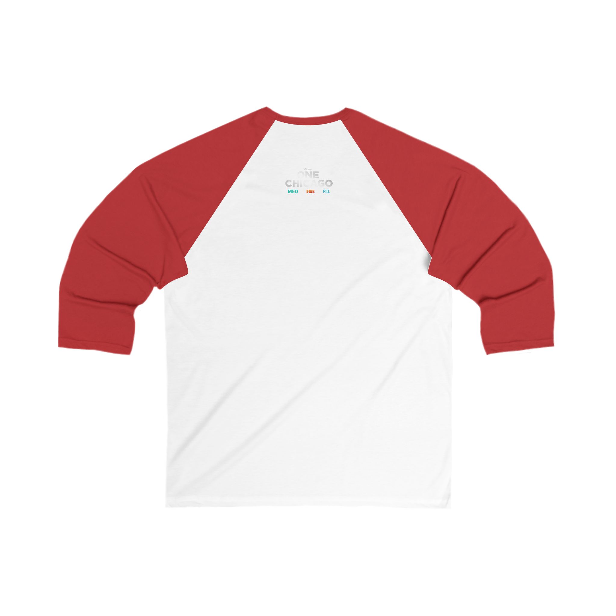 Chicago Fire Unisex 3/4 Sleeve Baseball Tee - Image 4