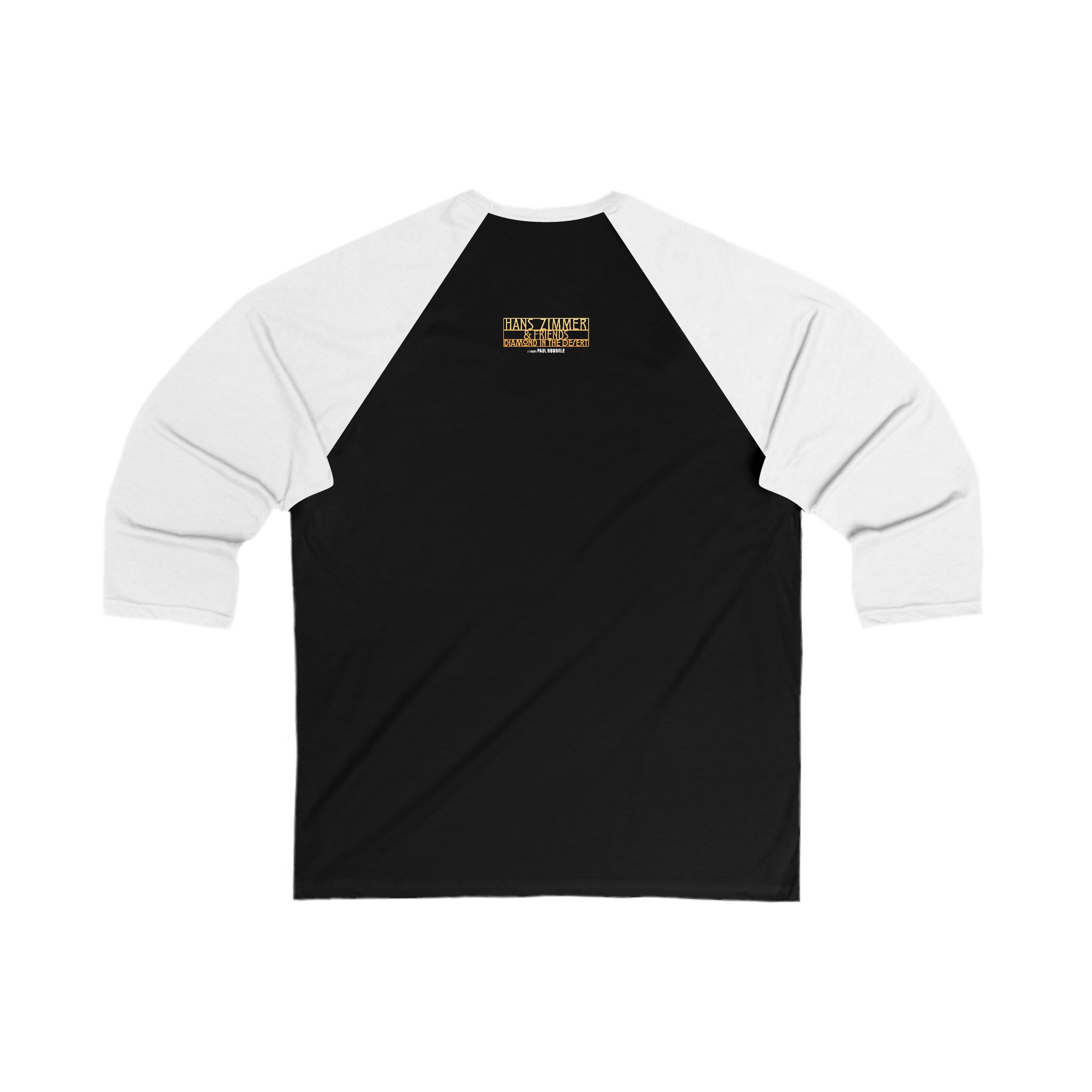 Hans Zimmer & Friends: Diamond in the Desert Unisex 3/4 Sleeve Baseball Tee - Image 2