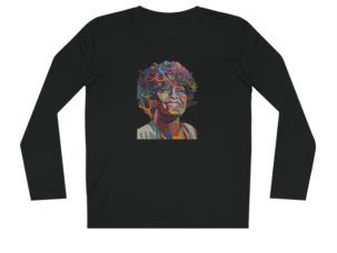 Whitney Houston Mural / Newark, NJ Organic Sparker Long Sleeve Shirt