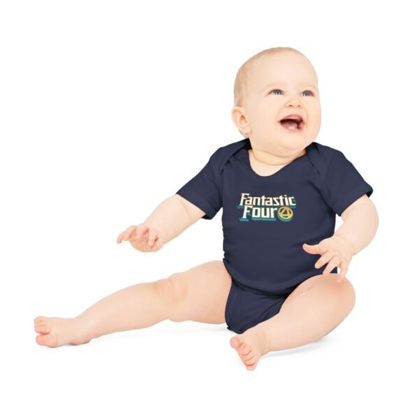 Fantastic Four Baby Organic Short Sleeve Bodysuit - Image 57