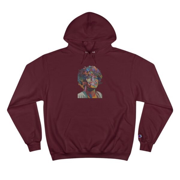 Whitney Houston Mural / Newark, NJ Champion Hoodie - Image 17