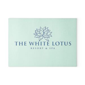 The White Lotus Glass Cutting Board