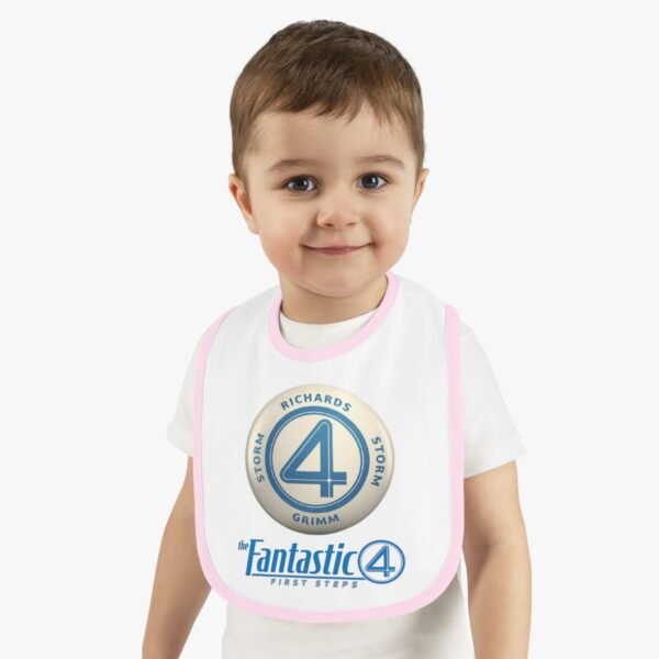 The Fantastic Four: First Steps Baby Contrast Trim Jersey Bib - Image 8