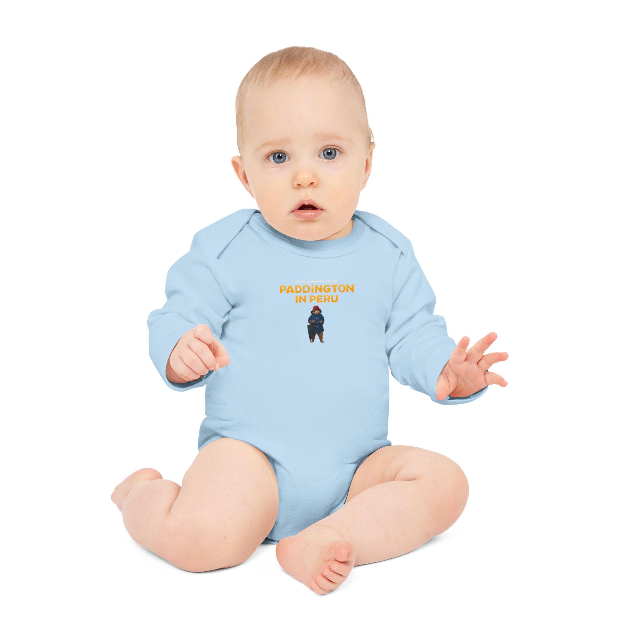 Paddington in Peru Baby Long-Sleeve Organic Bodysuit - Image 9